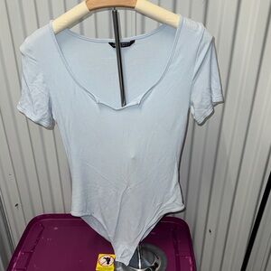 Light Blue Women's Body Suit